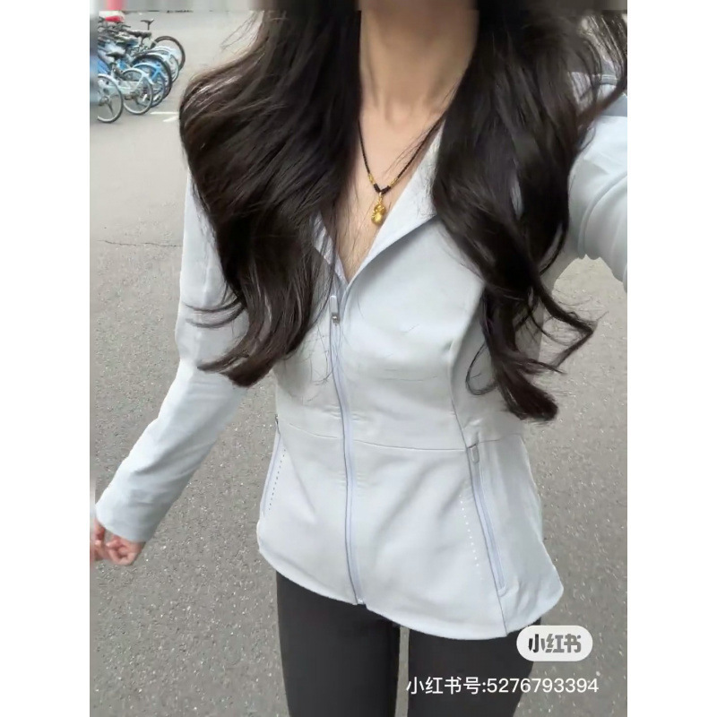 Lulu Original Soft Shell Jacket Cross Women's Sports Coat with Hood, Fleece-Lined, Warm, Windproof, Dustproof