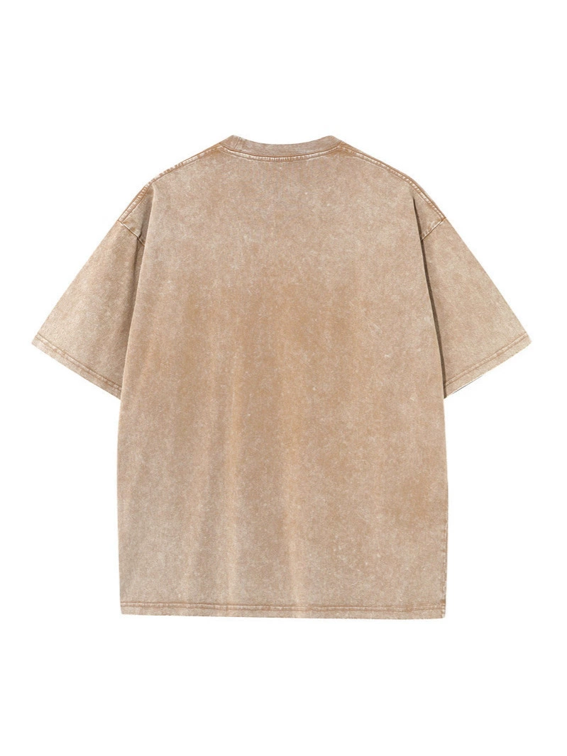 Cotton retro short sleeve T-shirt, oversize