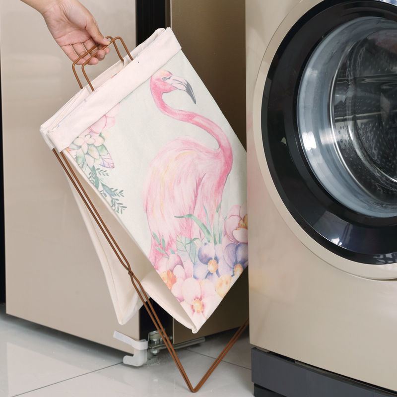 Stain Storage Cotton and Linen Stain Storage Basket with Foldable Stand Waterproof Large Stain Basket Waterproof Laundry Basket