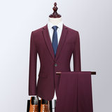 Burgundy (áo một nút + quần)