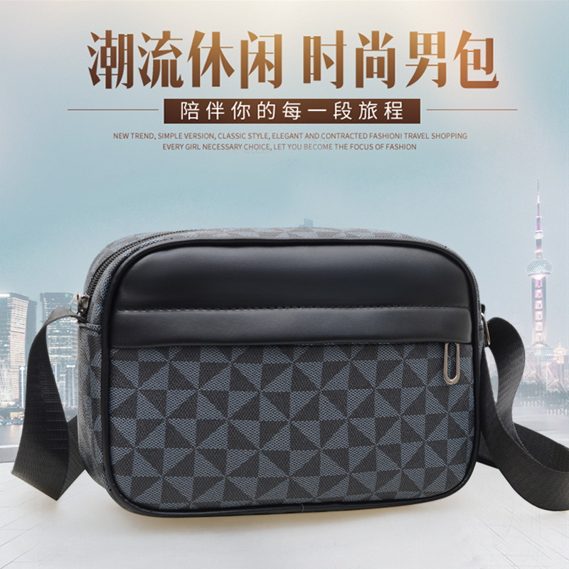 Men's Bag Cross-Border New Crossbody Bag Trendy Cool Messenger Bag Fashion Shoulder Bag Outdoor Sports Bag Casual Crossbody Bag