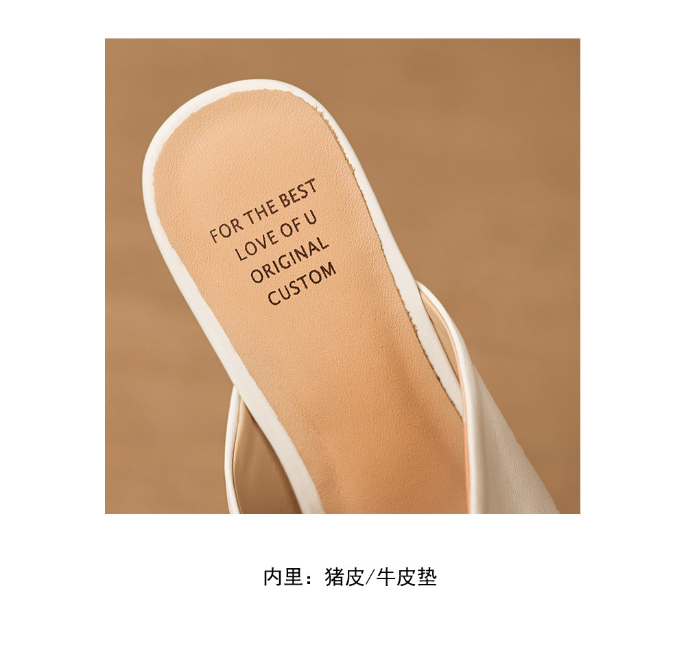 Sandal cao gót nữ mũi kín gót hở, gót 5 cm — đen chi tiết 17