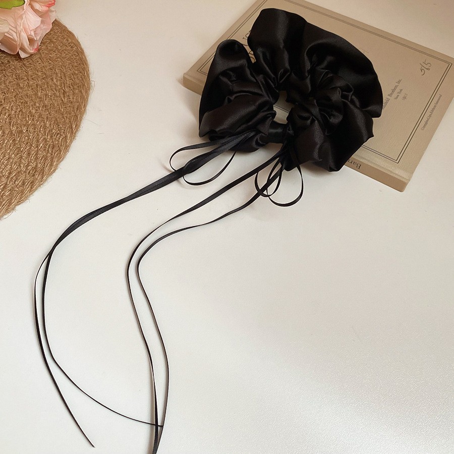 Encaje lazo para el cabello de intestino grueso de doble capa ins coreanos cuerda para el cabello de intestino grueso fresco y dulce en la parte posterior de la cabeza accesorios para el cabello femenino