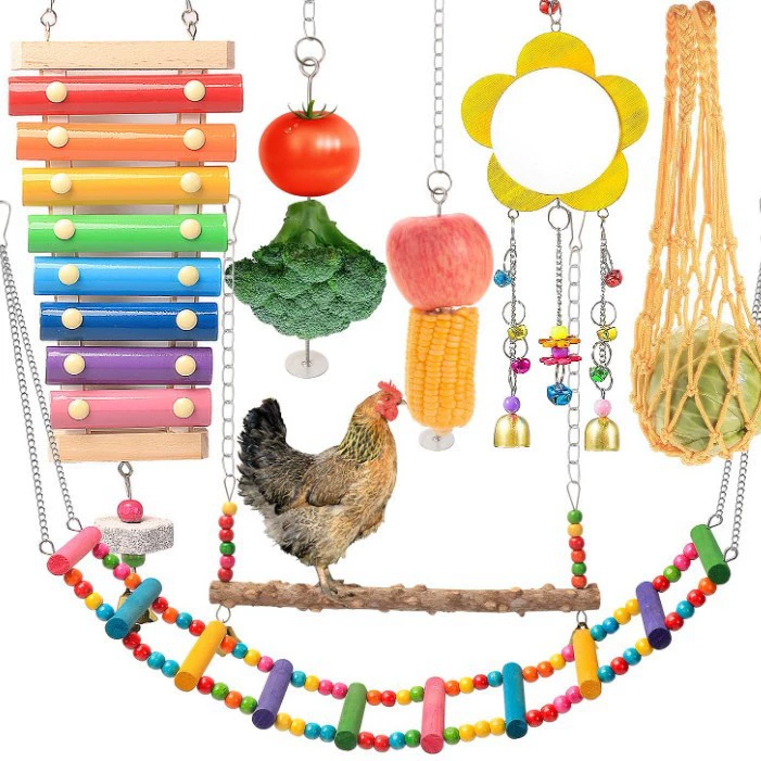 Игрушка, набор, зеркало, питомец, петух, 7 штук