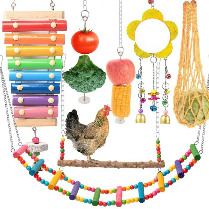 Игрушка, набор, зеркало, питомец, петух, 7 штук