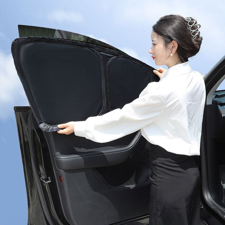 New Car Window Sunshade, Heat Insulation, Privacy, Opaque, Summer Full Car Window Curtains, Cross-Border Factory Supply Wholesale