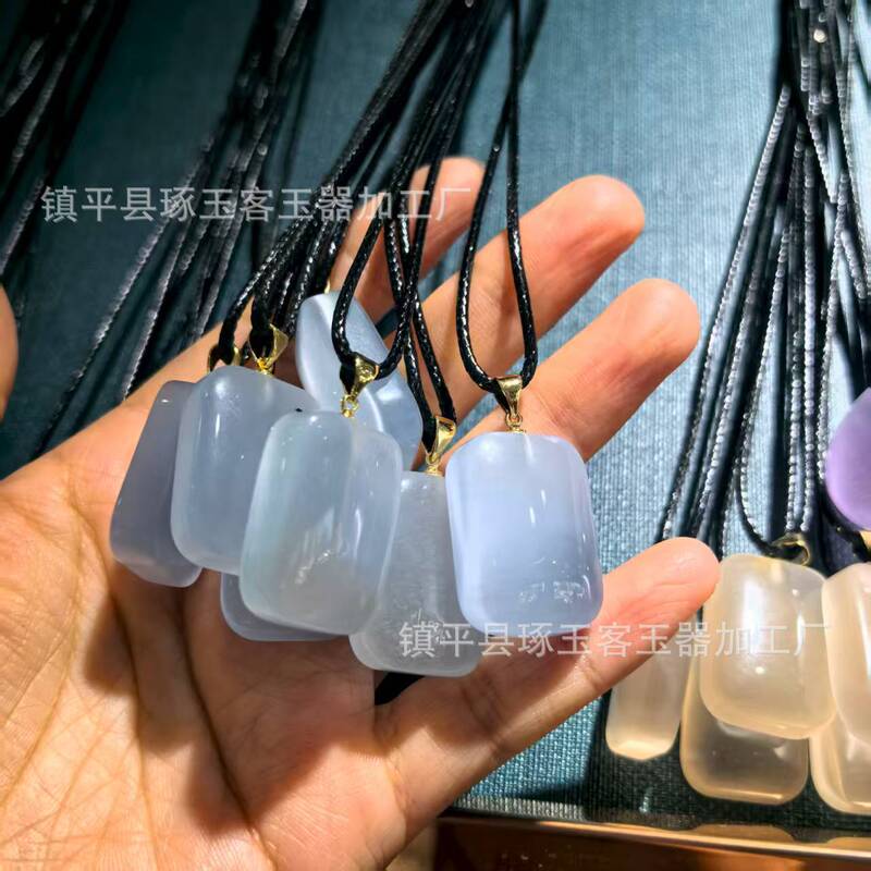 猫眼石平安扣如意祥云锁吊坠情侣款平安扣无事牌地摊直播礼品饰品|undefined
