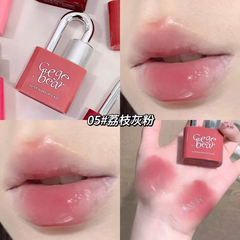 Gege bear錠心甜彩水光唇釉薬潤い鏡面発色偽素顔かわいい少女平価唇釉薬|undefined