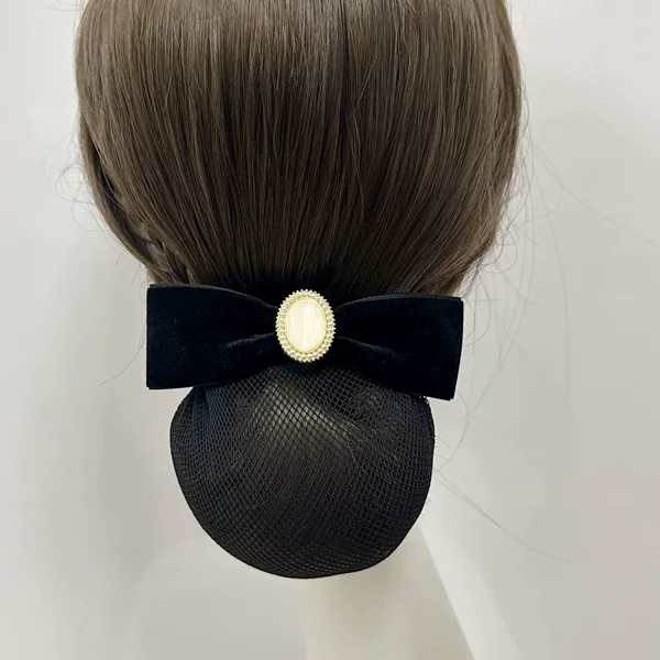 Headflower Female Professional Nurse Hair Net Stewardess Hair Net Bag Bank Beautician Hotel Front Desk Work Headwear Hair Accessories