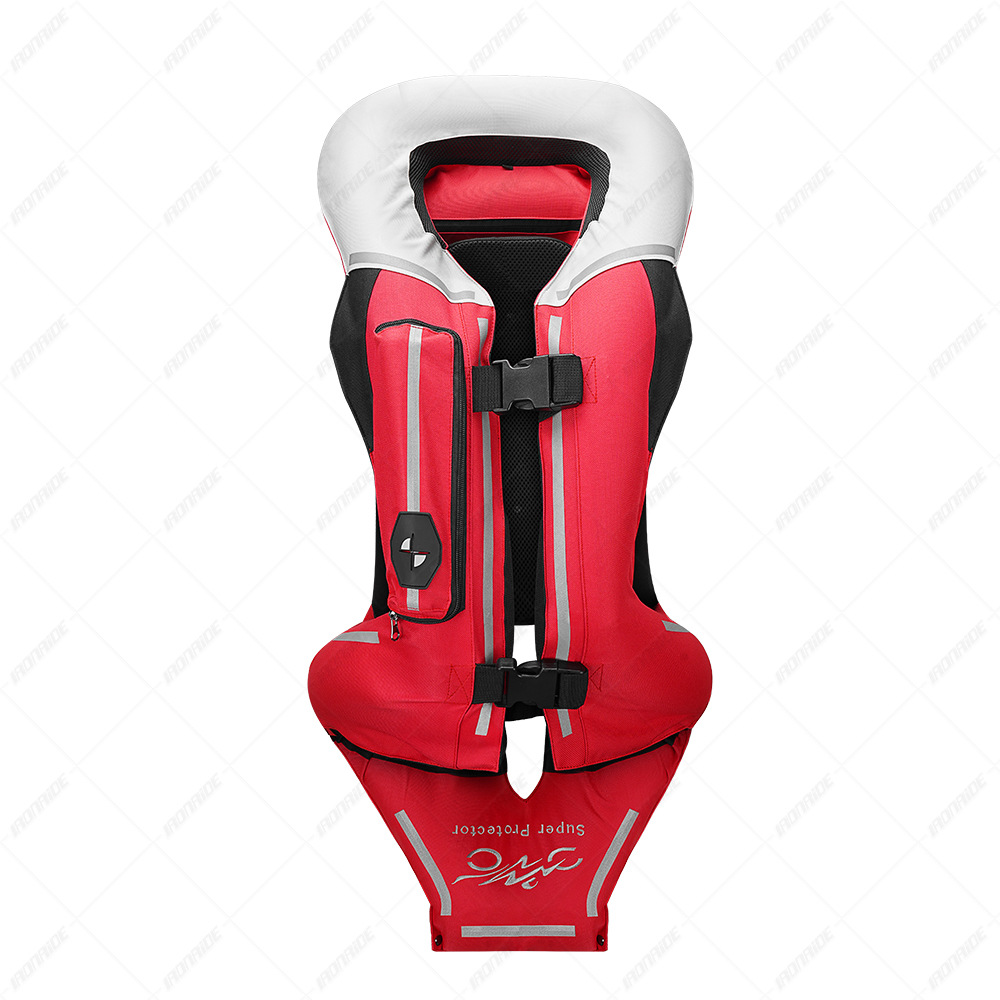 Nuevo chaleco airbag de segunda generación, chaleco de seguridad, chaleco protector, anticaídas, resistente al desgaste, equipo de motociclismo inflable.