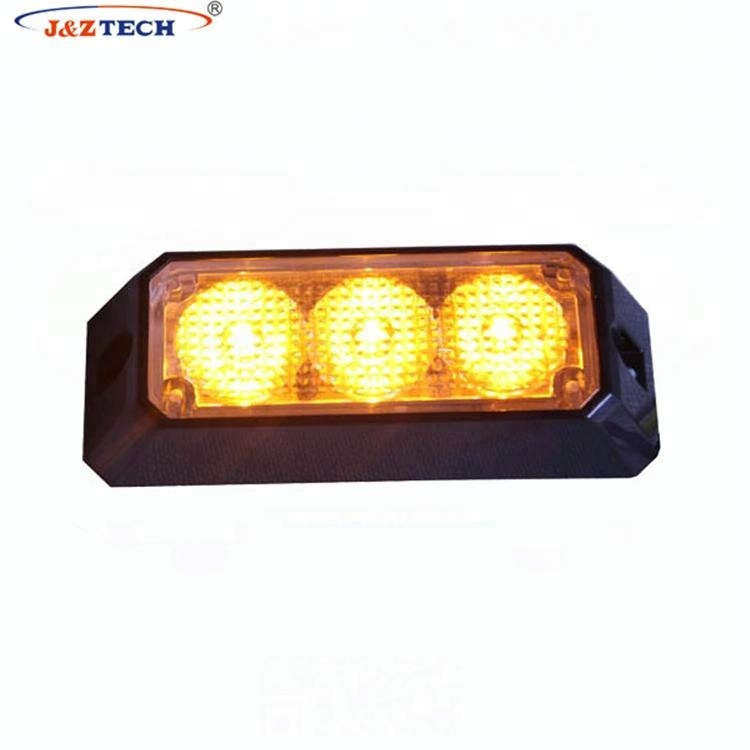 Motorcycle Led Warning Light 6Led Ice Blue Front Headlight Waterproof Strobe Light Vehicle Side-Mounted 18W High-Power Strong Light