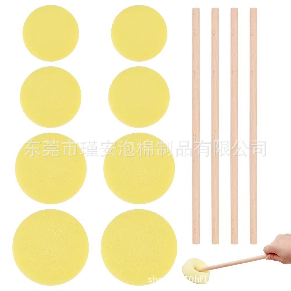 跨境供应 陶瓷海绵棒 木制棒状海绵 陶瓷投掷棒 陶艺修整工具海绵