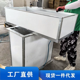 定制耐高温阻燃单双面彩钢夹芯防火板保温钢面镁质复合消防管道