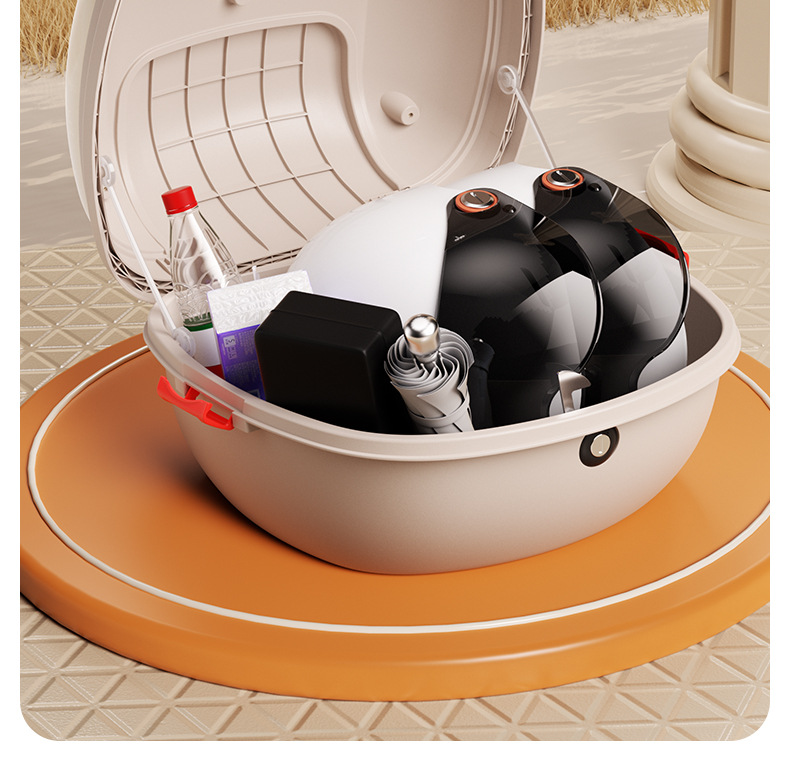 New Model Universal Electric Vehicle Trunk, Thickened Large Tail Box with Buckle Storage Box, Large Rear Trunk for Motorcycles