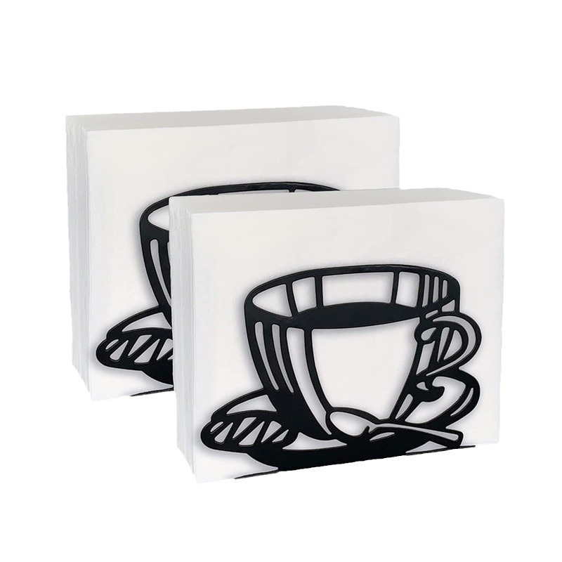 Taza de café de estilo Europeo tejido húmedo titular restaurante creativo decoración del hogar práctico diseño de acero inoxidable