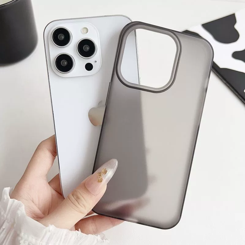 Айфон Apple, чехол для iPhone 15 с матовым светлым и тонким дизайном, 15promax, 12