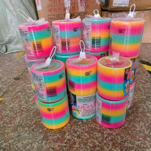 Large High-Quality Rainbow Circle Educational Hot-Selling Toys Wholesale Classic Rainbow Circle Children's Spring Circle Magic Hula Hoop