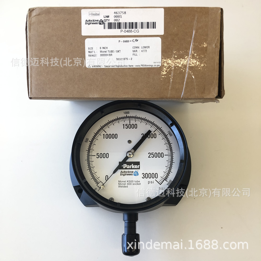 Autoclave Engineers超高压压力表P-0488B-CG
