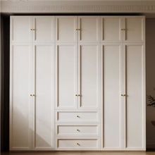 衣柜家用简约卧室轻奢奶油简易组装组合衣橱储物柜儿童收纳意式