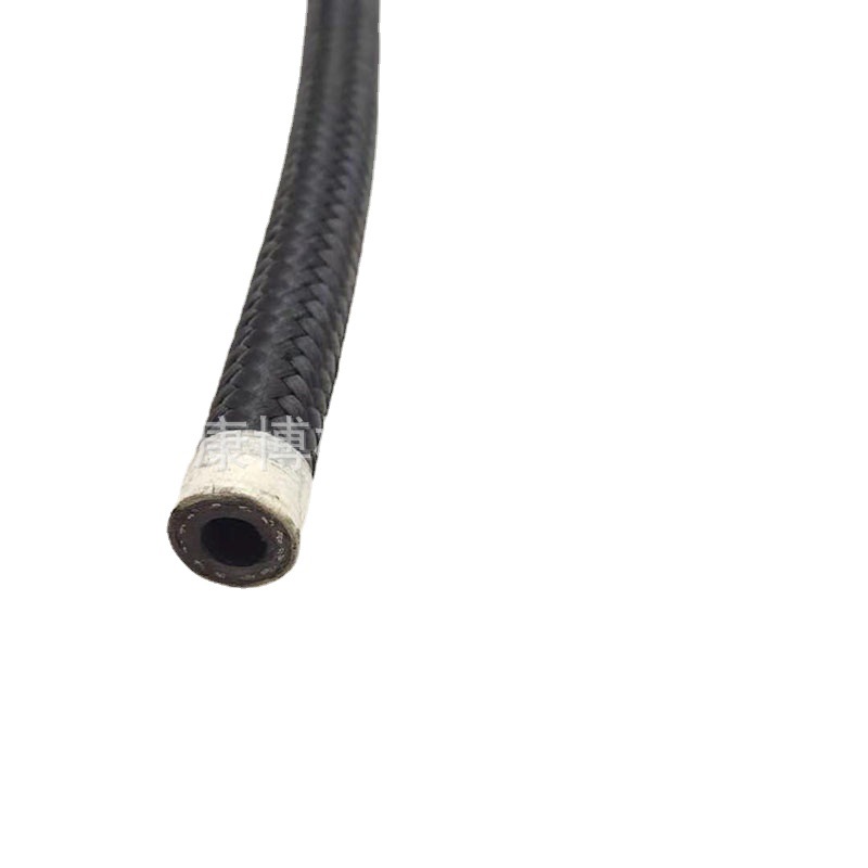 AN6冷却器软管黑色尼龙线外编织油冷器油管