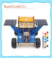 7-14 year old teenager science small production DIY solar lunar rover handmade package primary school student steam education model