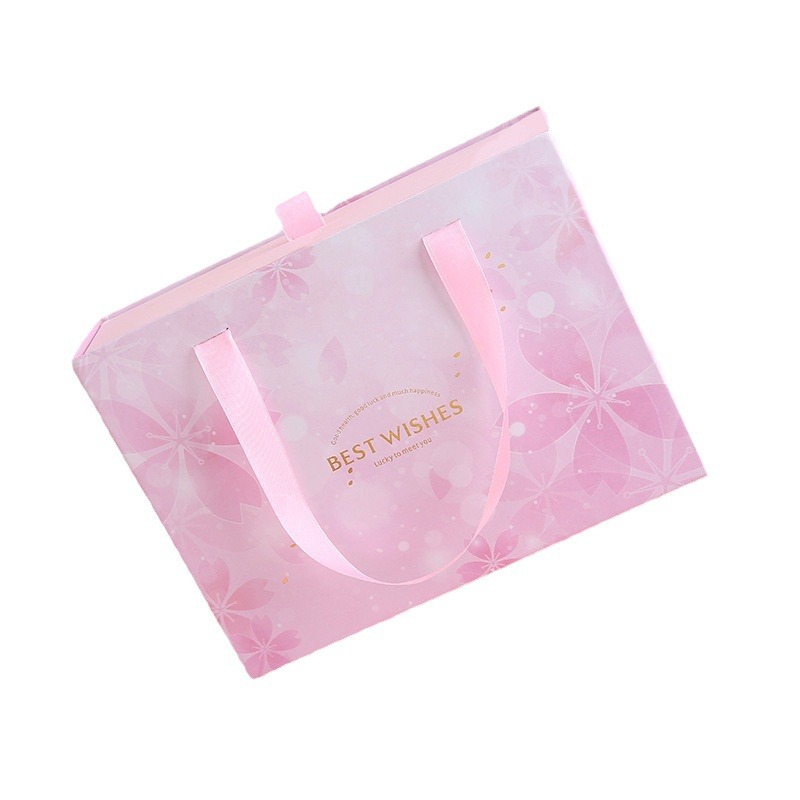 Caja de regalo con diseño degradado, pequeña y fresca, para el Día de San Valentín, caja de embalaje de cartón, venta al por mayor