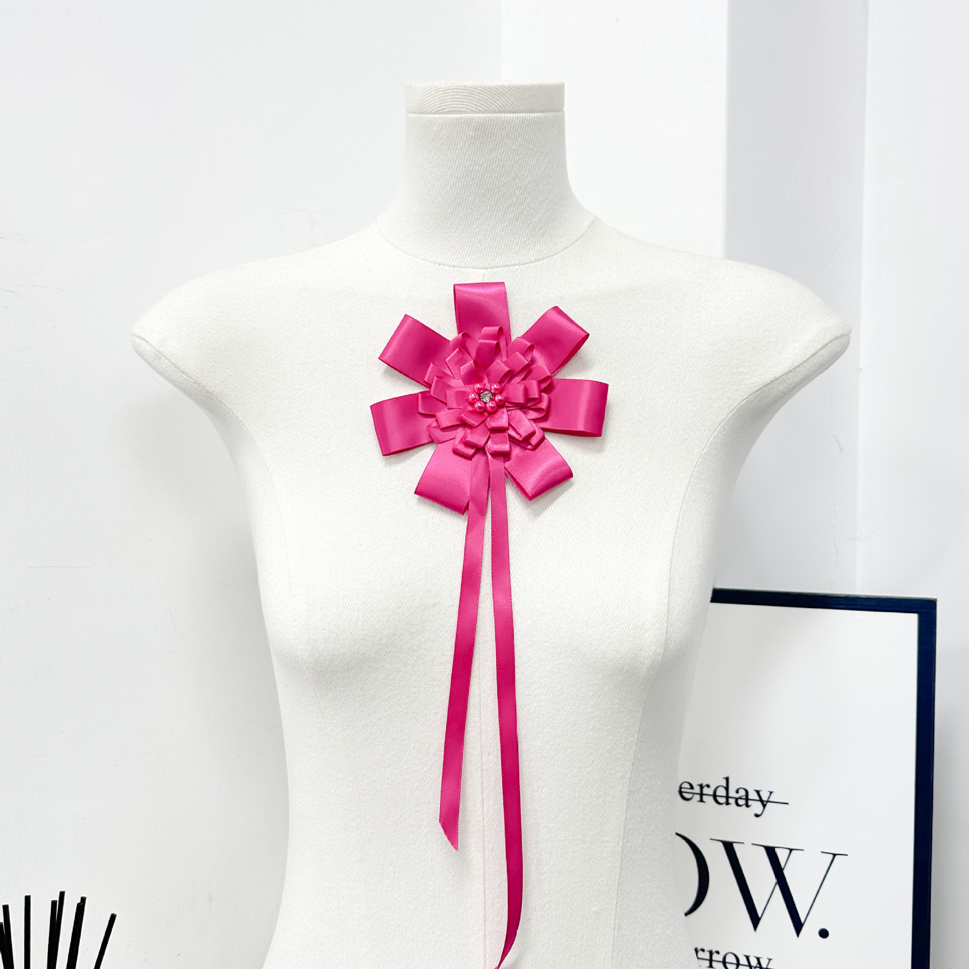 Flores de Gasas para Accesorios del Cabello de Poliéster Hecho a Mano para Accesorios de Cabello y Ropa