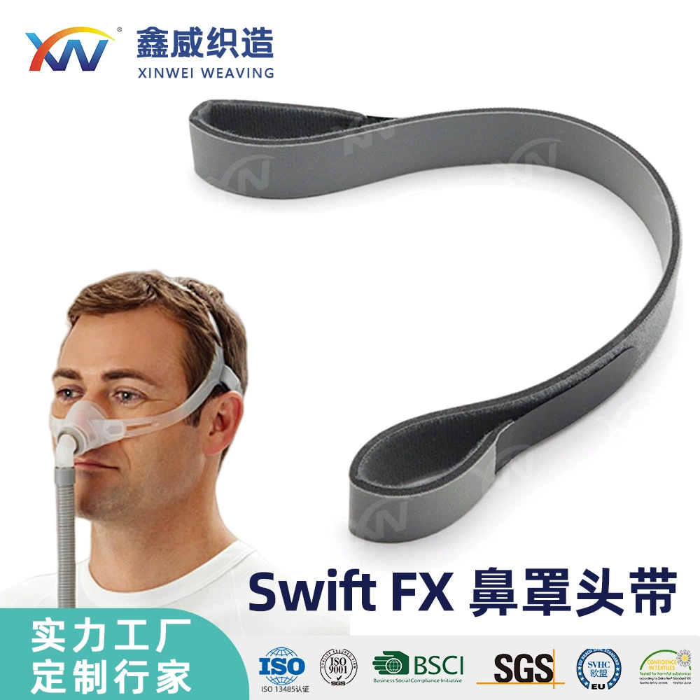 Оптовая продажа от производителя: прочный ремешок для вентилятора, совместимый с носовой маской ResMed SwiftFX, удобный и дышащий