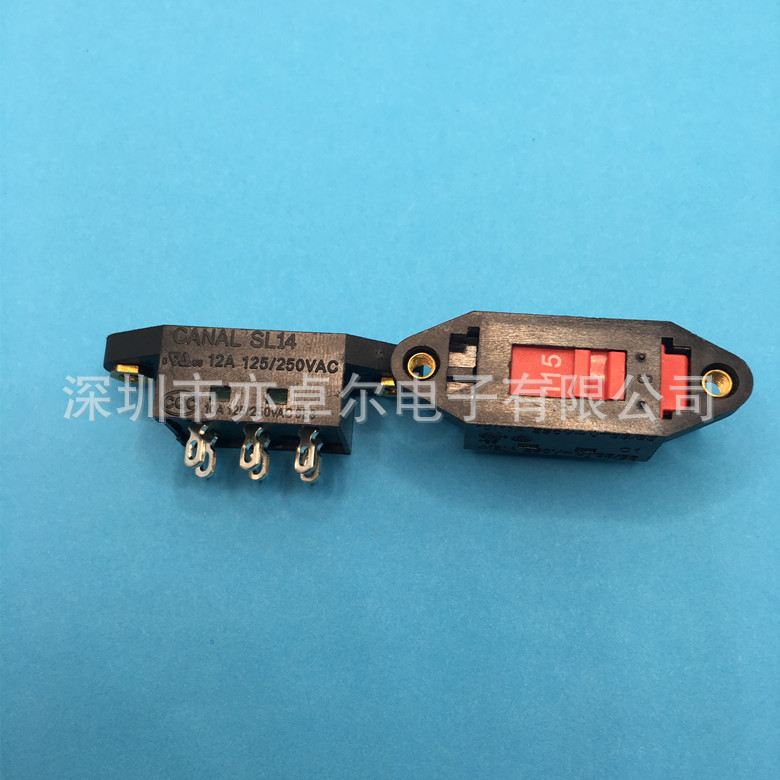 正品台湾嘉尼CANAL 拨动开关SL14-22AM1AN切换开关