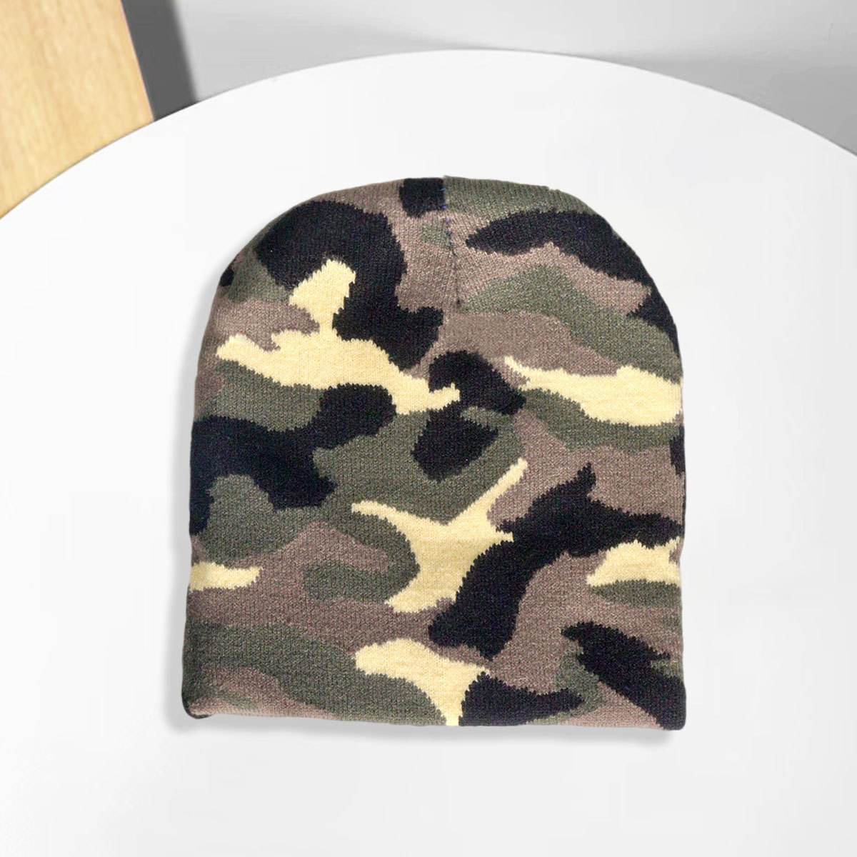 Hüte Camouflage-Strickmützen Strickmützen für Männer und Frauen Modische Herbst- und Wintermützen zum Warmhalten_voghion.com