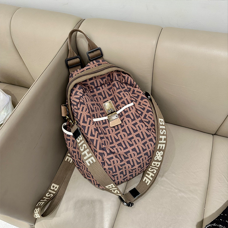 Oxford cloth planned women's 23 new casual printed for travel and commuting with large capacity backpack_voghion.com