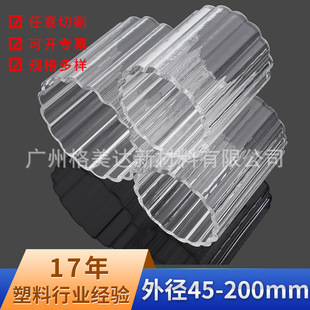 [in Stock] Extrusion Tube Process Any Size Transparent Plexiglass Pmma Acrylic Tube Inner Tooth Tube Wholesale