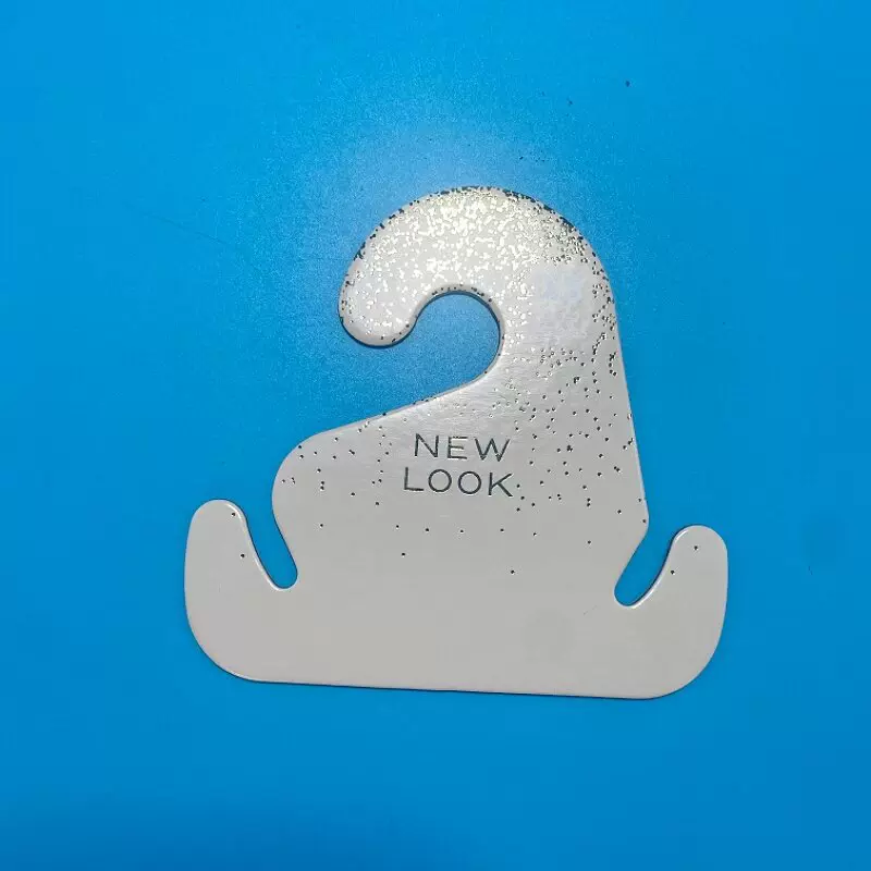 轻奢风白卡纸衣架 承重10kg防变形 服装陈列神器厂家直销