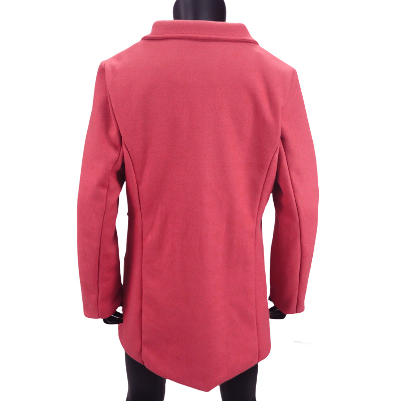 Women's Woolen Coat Single Breasted Cardigan Long Outerwear_voghion.com
