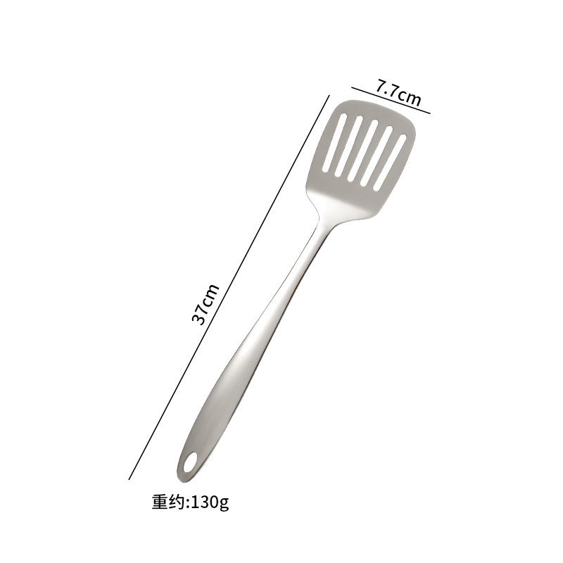 Fuentes transfronterizas utensilios de cocina de acero inoxidable 3 cm cuerpo desnudo espátula cuchara colador cuchara de arroz pala freír cuchara lengua juego de utensilios de cocina