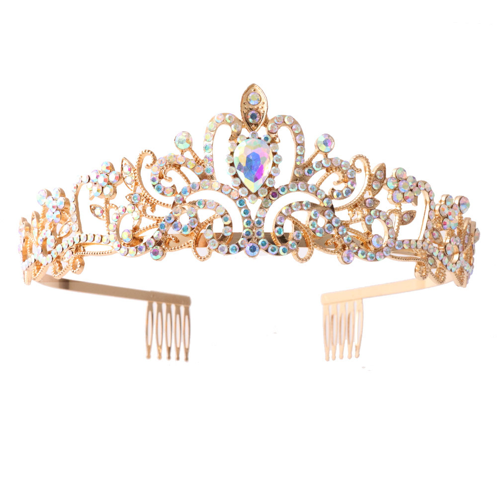 Fashion Crown Alloy Rhinestones Crown 1 Piece display picture 8