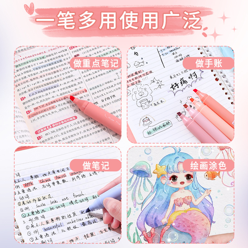 Wenxi caja de resaltador pincel de color pincel de pintura de gran capacidad pincel de tareas pincel de marca mayorista