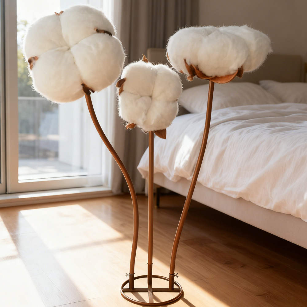 Simulación de algodón grande decoración del hogar decoración escena decoración al aire libre Simulación de flores ventanas de plantas