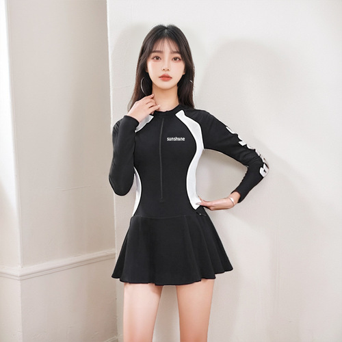 Women's New Summer Sports Casual Cover-Belly Slimming Conservative Flat-Trousers Style Hot Spring Swimwear