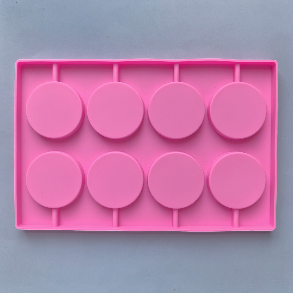 416 molde de silicona hecho en casa diy redondo estrella Lollipop herramienta de horneado resistente a altas temperaturas