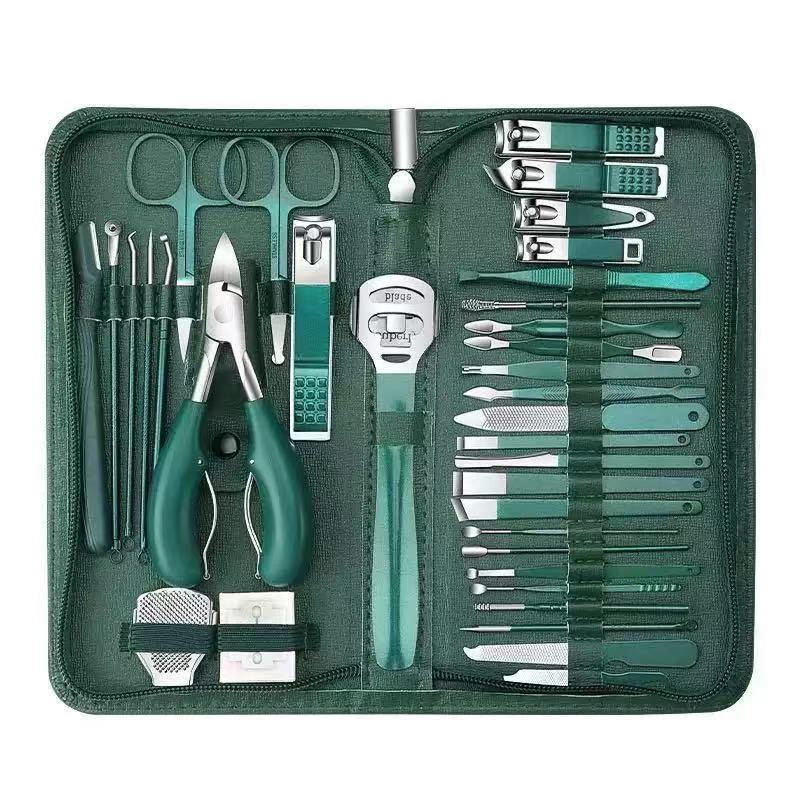 Großhandel Nagelzange Set 35-teilig, Nagelpflegezubehör, Adlerkopfzange, professionelle Nagelschere, komplettes Set zur Entfernung von Nagelhaut