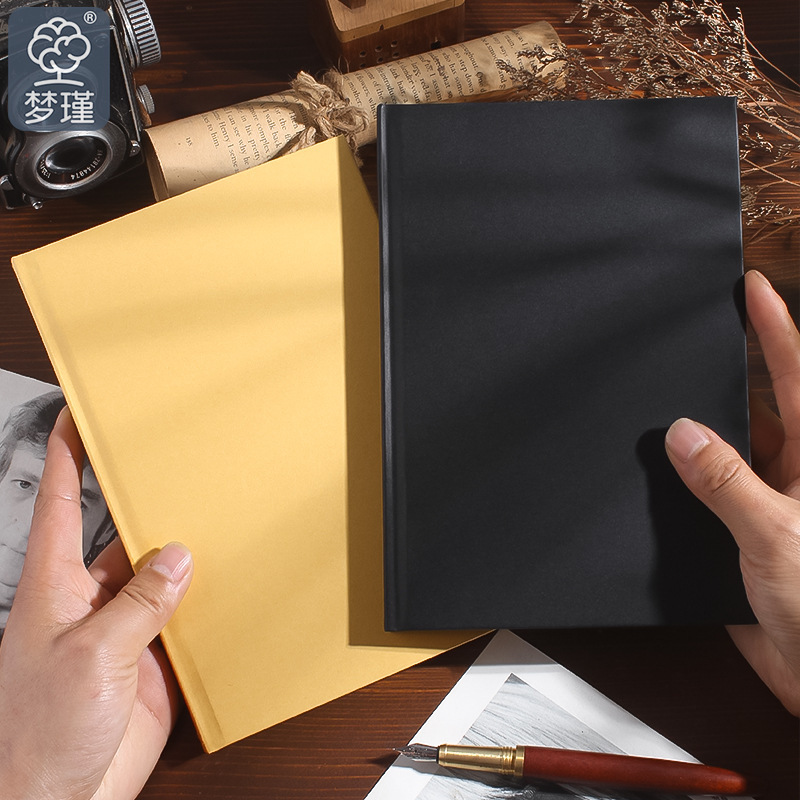 Cuaderno simple de carcasa dura, portátil de negocios, libro cuadrado A5, línea horizontal a cuadros B5, engrosamiento, página interior de la portada, súper buena calidad