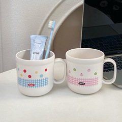 韩系ins风洗漱杯高颜值家用情侣刷牙水杯大容量学生宿舍漱口杯子