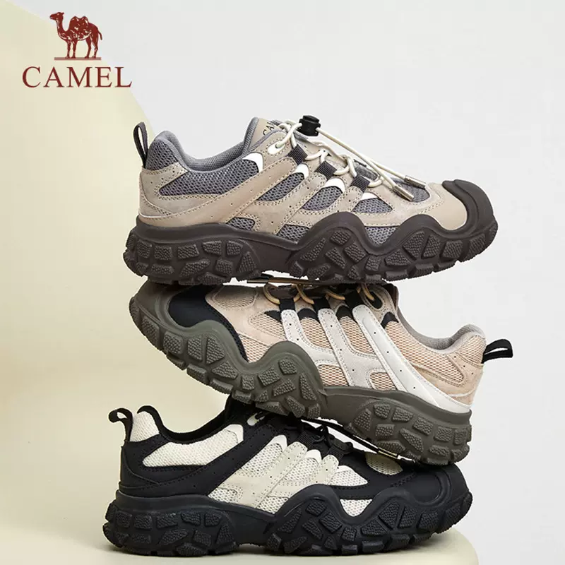 骆驼户外徒步鞋2025年夏季新款百搭老爹女鞋日常通勤增高登山鞋女