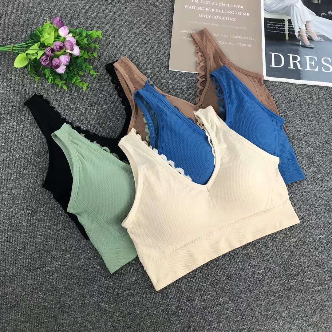 Nuevo chaleco sin costuras de alta elasticidad de alta calidad de dama sin anillo de acero bra de yoga ropa interior deportiva mujer al por mayor