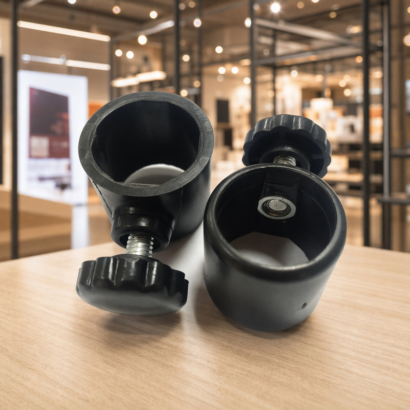 25.4 Straight-Through Round Steel Pipe Advertising Display Rack Lighting Pp Plastic Connector Adapter Tube Bundle Set Shelf