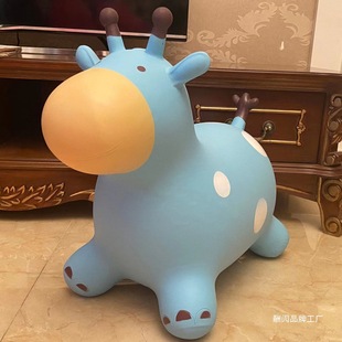 Children's Inflatable Jumping Horse Extra Large Thickened Baby Music Jumping Elf Jumping Horse Birthday Gift Children's Day Toy