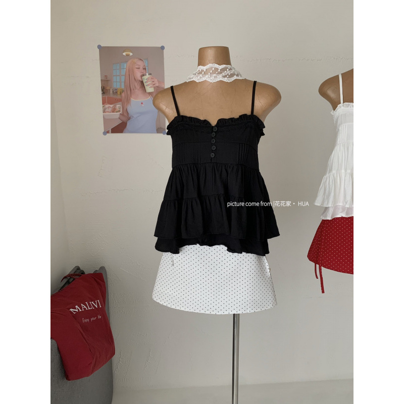 Wholesale Only, No Returns or Exchanges. V-Neck Lace-Trimmed Camisole, 2026 Summer New Design, Youthful and Versatile Wholesale Only, No Returns or Exchanges. V-Neck Lace-Trimmed Camisole, 2026 Summer New Design, Youthful and Versatile