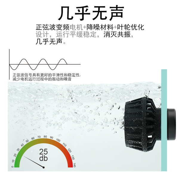 Ultra -quiet fish tank inverter wave pump aquarium water tank…