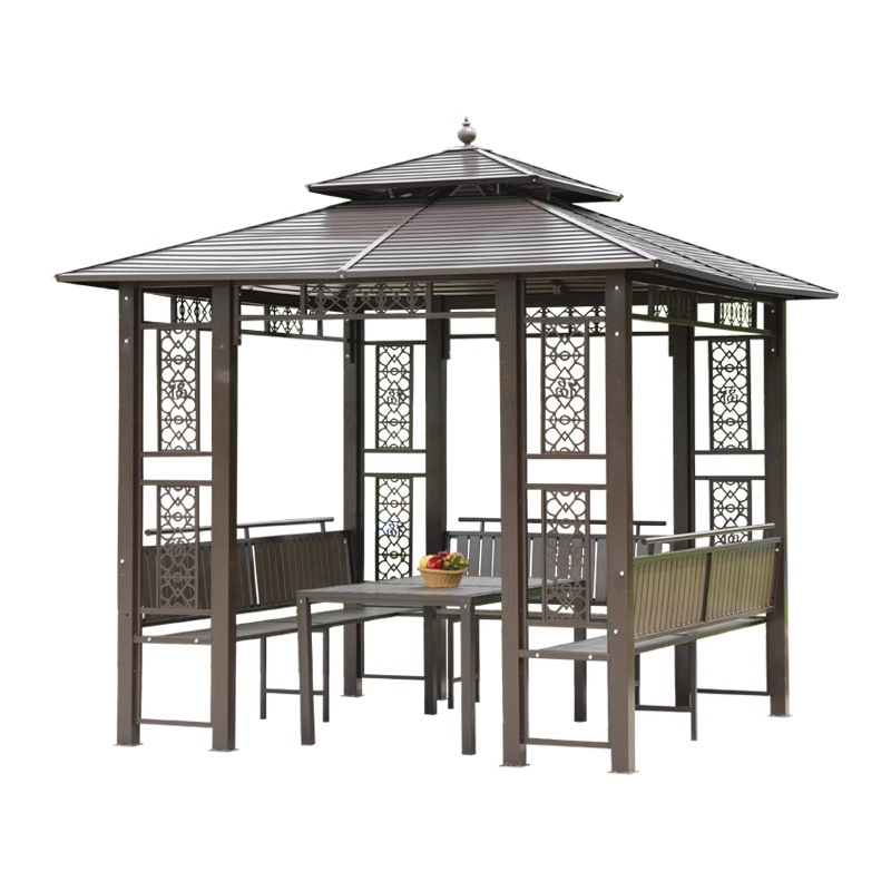 Patio al aire libre, pabellón, jardín de villa, marco de uva de aleación de aluminio, granja de ocio, techo, nuevo pabellón chino al aire libre